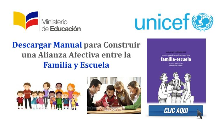 manual para construir alianza afectiva entre familia y escuela