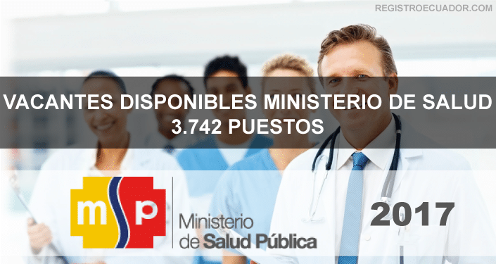 ministerio de salud ecuador 2017 trabajo empleo vacantes ofertas registroecuador