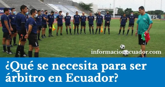 Requisitos para ser un-árbitro-de-futbol-en-Ecuador-curso